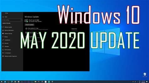 Windows 10 May 2020 Update Version 2004 Update Assistant Install Tutorial Youtube