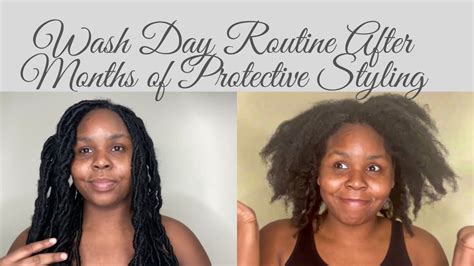 Wash Day Routine After Months Of Protective Styling Natural Hair Jamaican Growth Oil