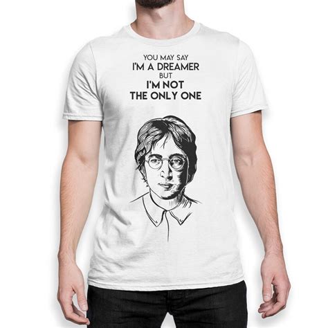 John Lennon Imagine T Shirt 100 Cotton Men S Etsy