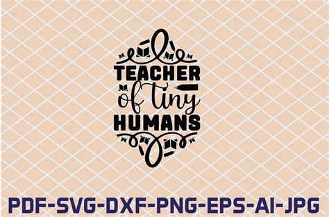 Teacher Of Tiny Humans SVG Cut Files Graphic By FH Magic Studio