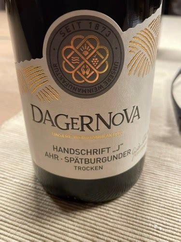 Dagernova Handschrift Sp Tburgunder J Trocken Vivino