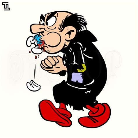 Gargamel Gets A Smurf Cartoon PNG - Inspire Uplift