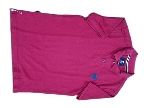 Polo Dark Pink Netplay Magenta T Shirt Half Sleeves Plain At Rs 249