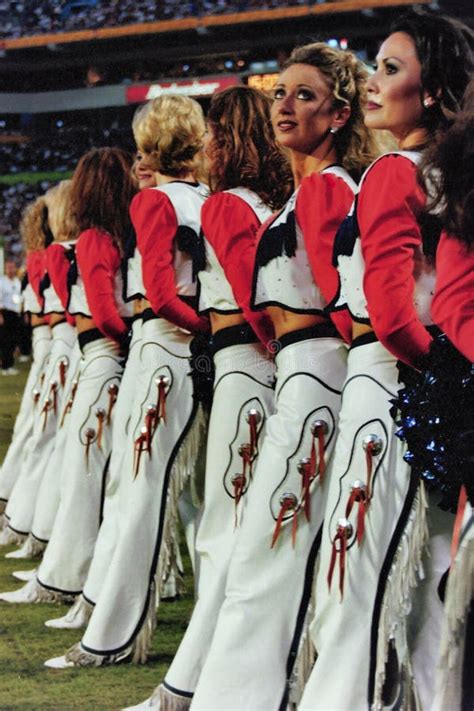 Cheerleaders Broncos Super Bowl Beautiful Editorial Image Image Of Brunette Super