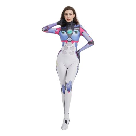 Game Overwatch 2 Costumes D Va Cosplay Costume Women Female Girls Dva