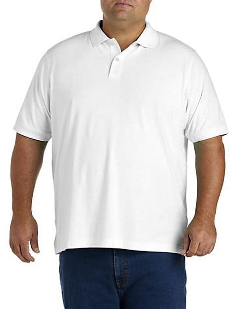 Big + Tall Essentials by DXL Men's Big and Tall Men's Jersey Polo Shirt ...