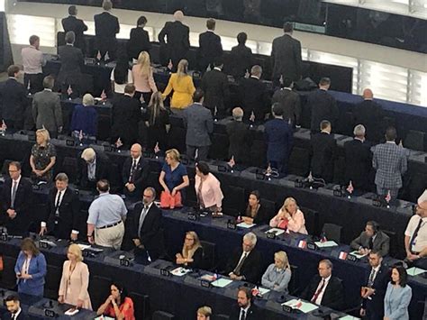 Brexit Party Meps Turn Their Backs On Eu Anthem Gg2