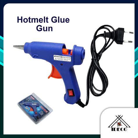 IDECO Hot Glue Gun Pistol Gam 20W Electric Hot Melt Glue Gun Adhesive Electric Glue Hot Melt