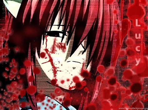 Elfen Lied Lucy Face Anime Background Bandit Mariko Elfen Lied Hd