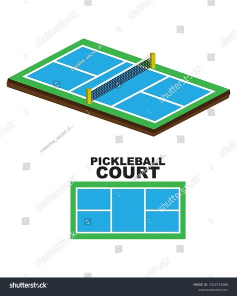 2,306 Pickleball Court Vector Images, Stock Photos, 3D objects ...