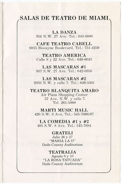 The Roaring 1970s Cuban Theater In Miami 1960 1980