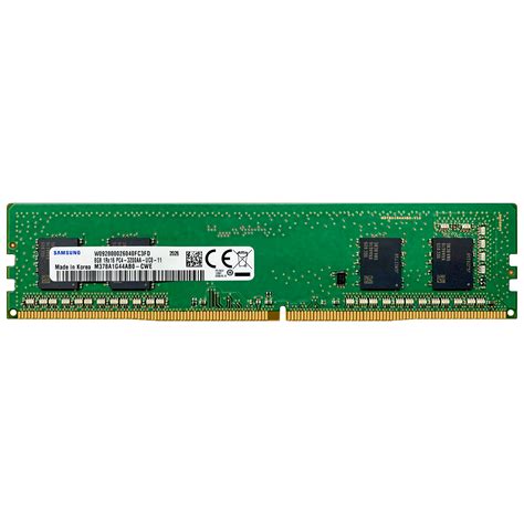 Samsung 8gb Ddr4 3200 Mhz Pc4 25600 Dimm Desktop Memory Ram