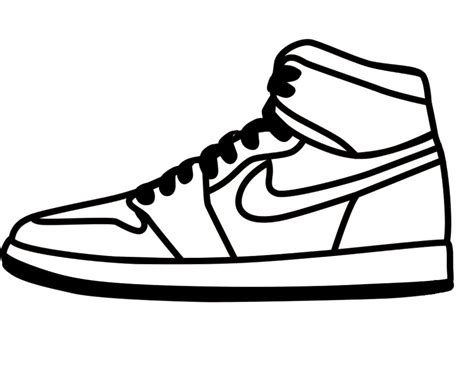 Livre De Coloriage Chaussures Nike Sneakers Imprimer Et Mettre En Ligne