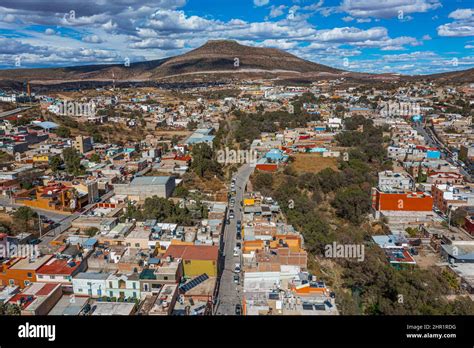 Sombrerete Zacatecas Mexiko Luftaufnahme Der Magischen Stadt