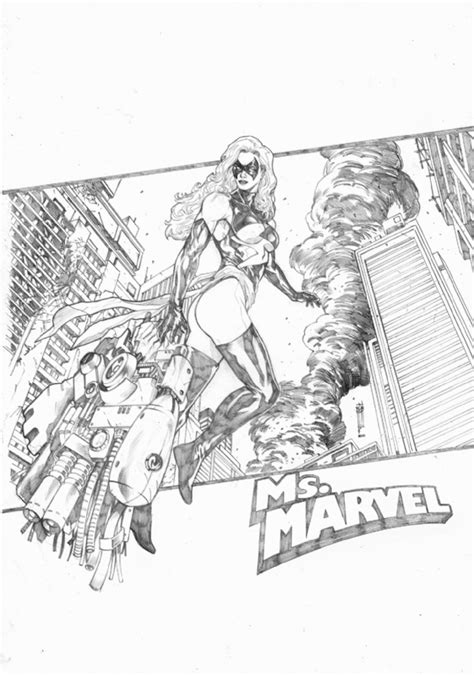 Ms Marvel By Garrie Gastonny In Vincent Widodo S For Sale Comic Art