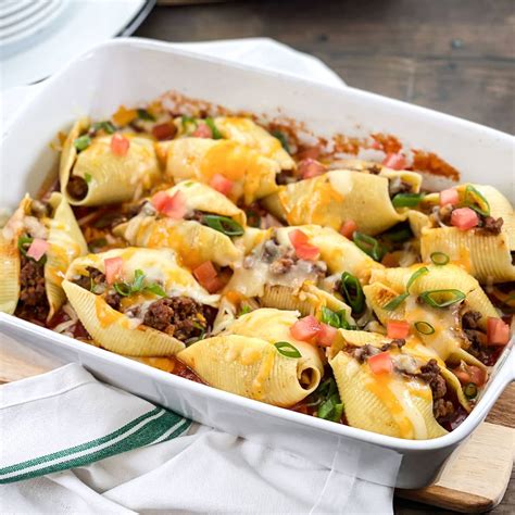 Taco Stuffed Shells COOKtheSTORY