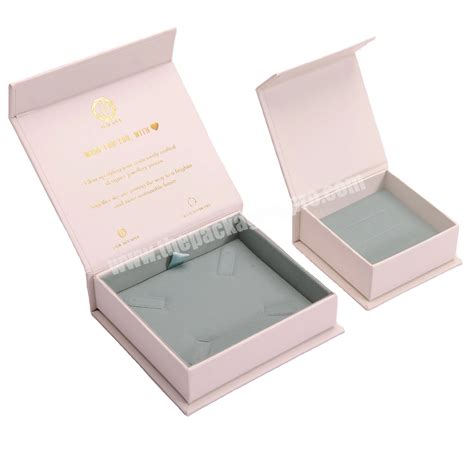 Custom Design Cardboard Necklaces Gemstone Rings Packaging Box Paper