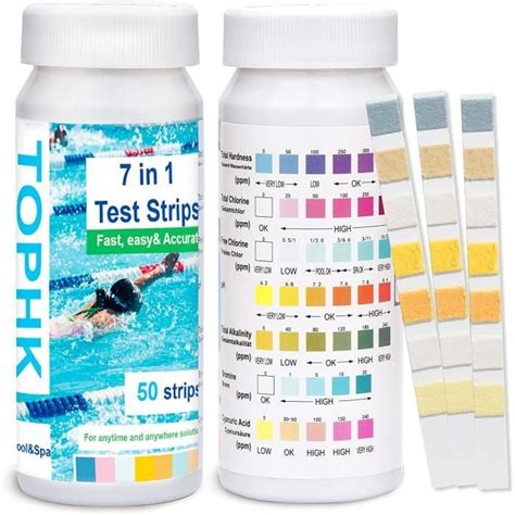 Produit De Mesure Pour Piscine Test Bandelettes Ph Spa 7 1 La Dureté