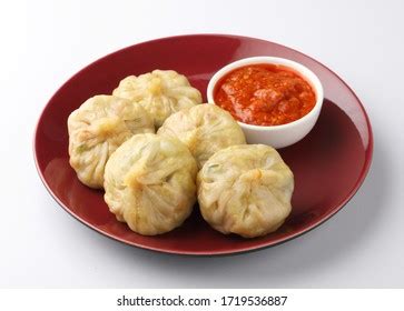 Traditional Dumpling Vegetarian Momos Food Nepal Stock Photo 1719536887 ...