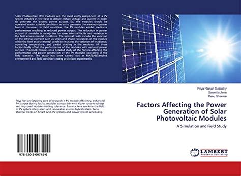 Factors Affecting The Power Generation Of Solar Photovoltaic Modules A