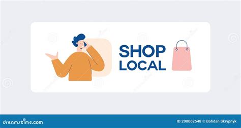 Shop Local Poster. Support for Manufacturer and Local Retailer Ethnic ...