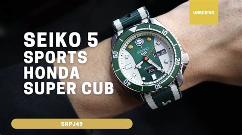 Unboxing Seiko Sports Honda Super Cub Limited Edition Srpj Youtube