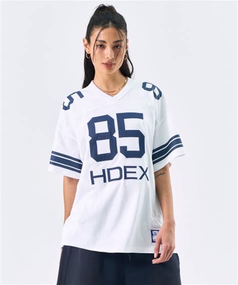 MUSINSA HDEX Women S Oversized Football Short Sleeve White