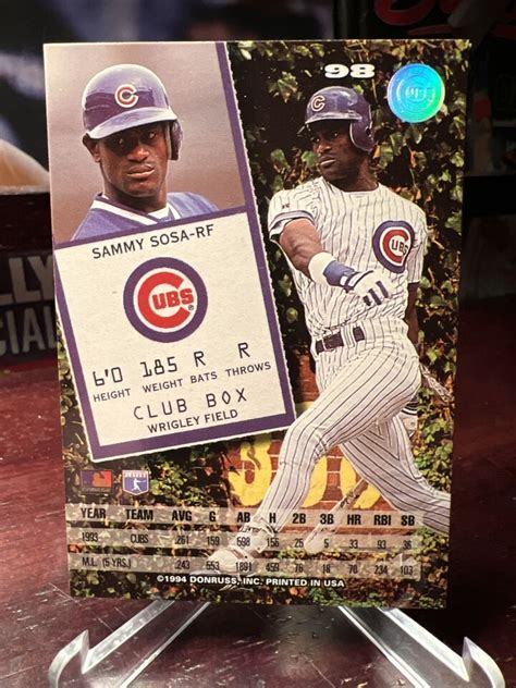 The Leaf Set Baseball Sammy Sosa Cubs Ebay