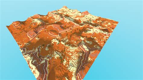 2000 x 2000 Custom Desert Minecraft Map