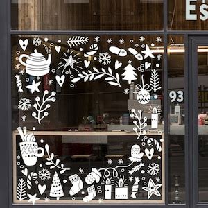 Christmas Window Decal, Christmas Window Decoration, Christmas Decals ...