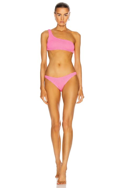 Hunza G Nancy Bikini Set In Bubblegum Fwrd