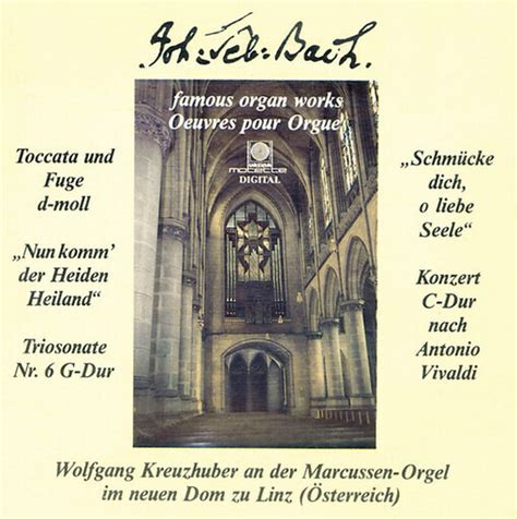 Famous Organ Works Oeuvres Pour Orgue J S Bach Cd Recordsale