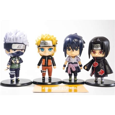 Jual Diskon Figure Set Naruto Shippuden Isi 4 Pcs Kakashi Sasuke Itachi