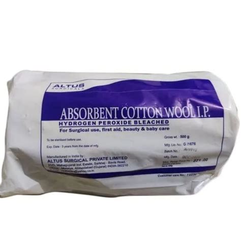 Absorbent Cotton Wool Ip 500 Gm At Rs 65 Piece Absorbent Cotton In