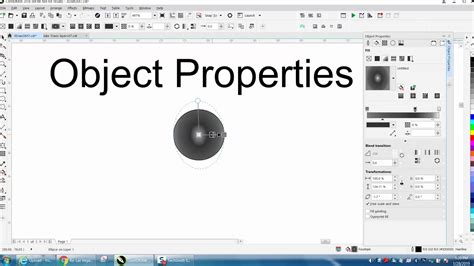 Corel Draw Tips Tricks 3D Drawing Part 17 Object Properties YouTube