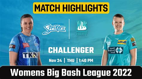 Adsw Vs Brhw Challenger Big Bash League 2022 Cricket Match Full