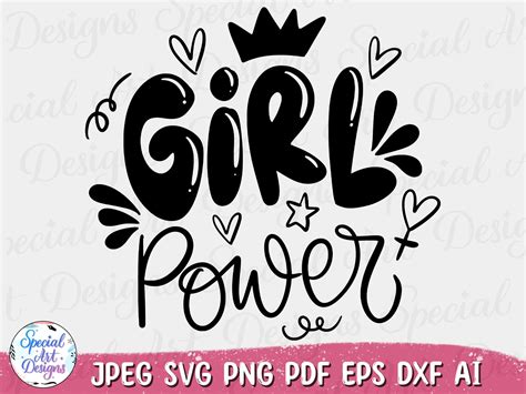 Girl Power Svg | Black Woman Graphic by specialartdigitaldesigns ...