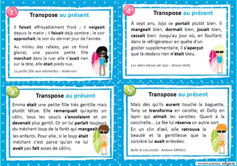 Conjugaison Activités pour atelier autocorrigé CM1 Journal d une