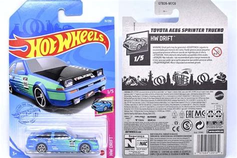 TOYOTA AE86 SPRINTER TRUENOのブールバード版と2021年メインライン版の同時レビューーーー GJR77 GTB26 Hot Wheels 情報まとめ