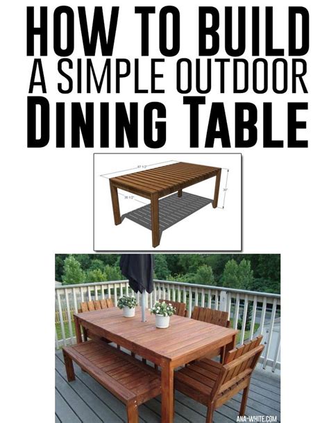 How To Build A Simple Outdoor Table Wasqig