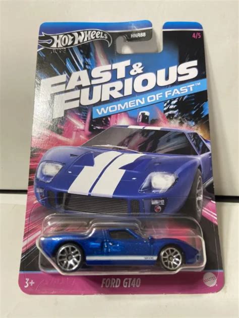 2024 HOT WHEELS Fast Furious Woman Of Fast Ford GT40 Bleu Nouvelle Version EUR 9 77 PicClick FR