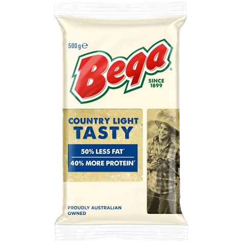 Bega Light Tasty 50 Less Fat Cheese 500g Woolworths