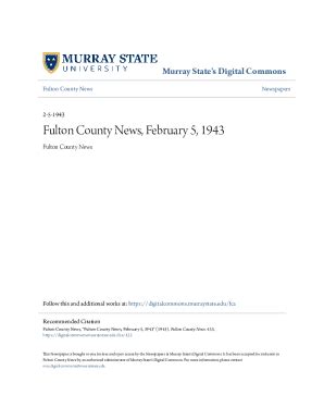 Fillable Online Murray State S Digital Commons Fax Email