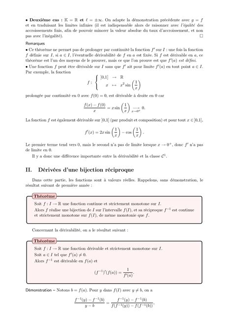 D Rivation Et Int Gration Des Fonctions De R Dans K Cours Alloschool