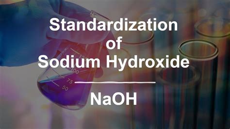 Standardization Of Sodium Hydroxide Naoh Solution Stoichiometry