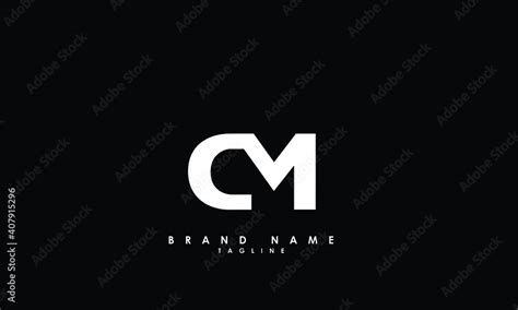 Alphabet Letters Initials Monogram Logo CM MC C And M Stock Vector