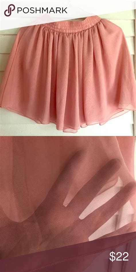 Peachy Pink Layered Chiffon Ballerina Skirt