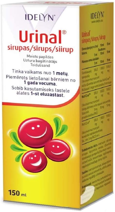 Urinal Cranberry Juice Syrup 150 Ml For Infection And Inflammation Of The Urinary Tract