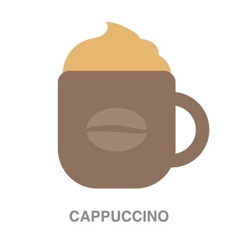 Ilustração De Cappuccino Em Fundo Transparente Vetor Premium