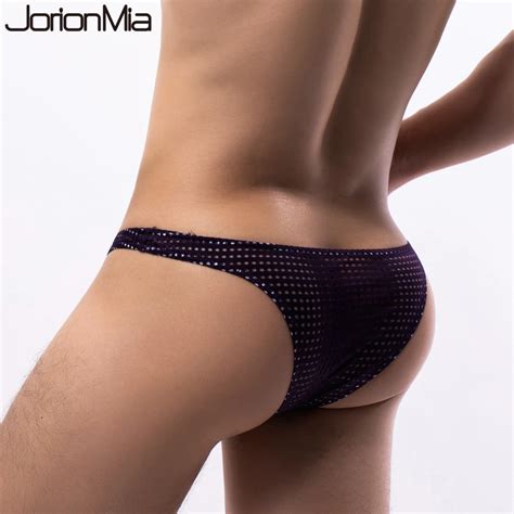 Ropa Interior Sexy Para Hombre Calzoncillos De Malla De Cintura Baja Bikini Transl Cido